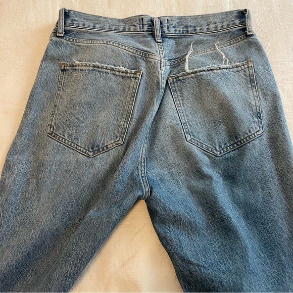 Agolde Cropped Rigid High Rise Riley Jeans - Picture 5 of 7